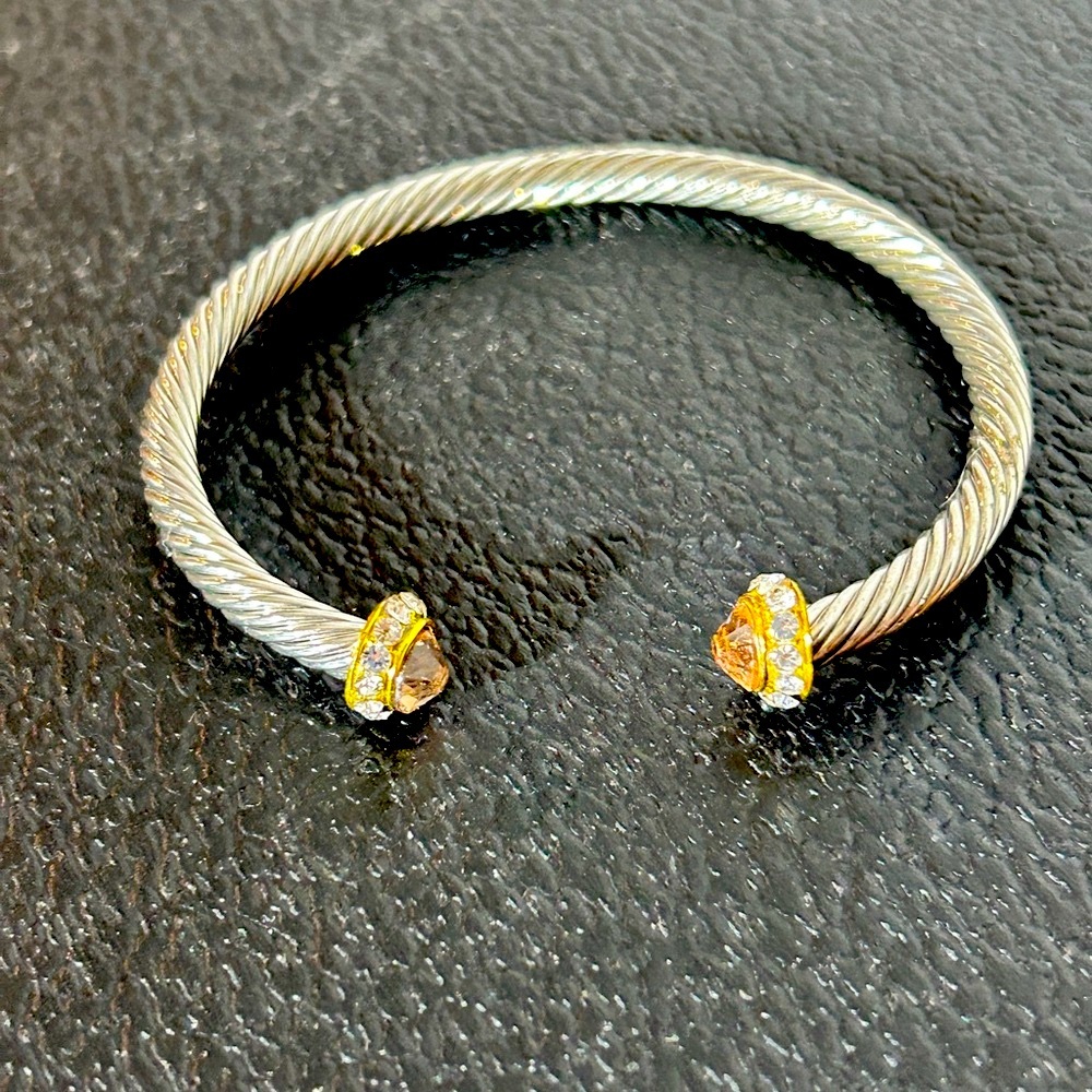 Elegant Silver and Gold Women's Bracelet